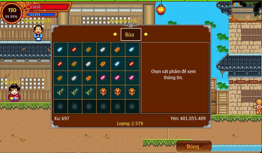 Hướng Dẫn Kích Ẩn Trang Bị Trong Ninja School Online