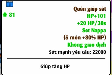 Quần giáp sắt skh Nappa