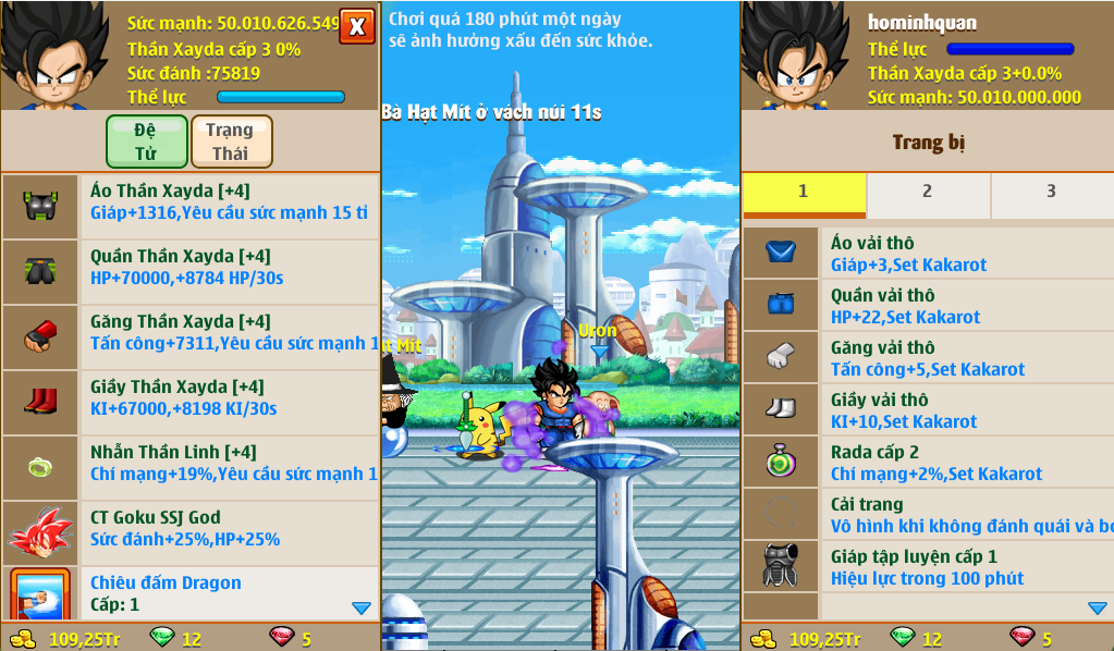 Trang bị hỗ trợ mở giới hạn sức mạnh