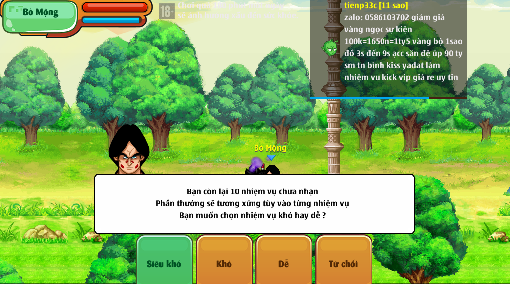 Gặp NPC Bò Mộng Để Làm Nvhn