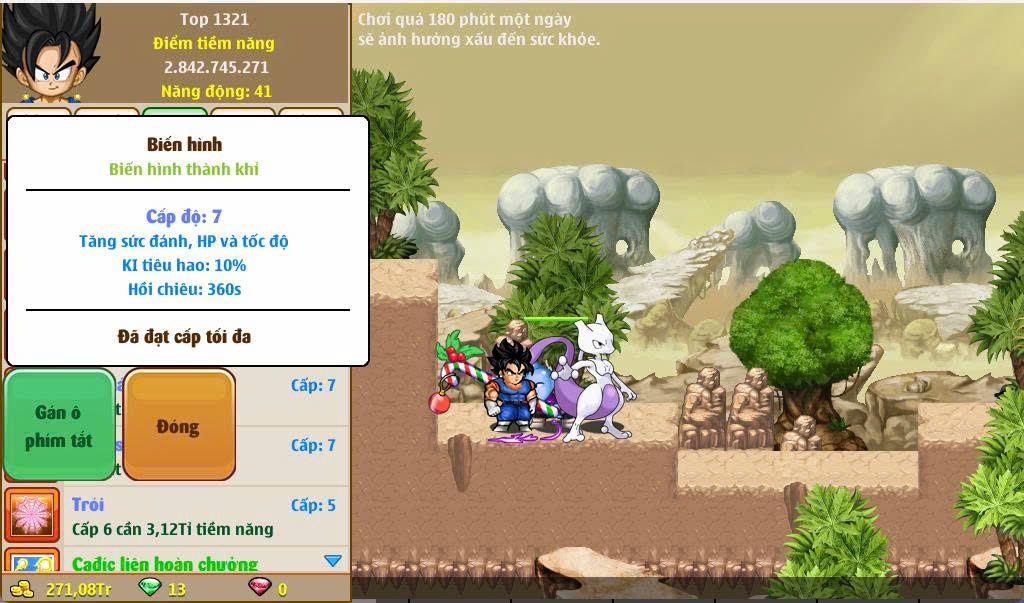 Skills biến hình - Xayda