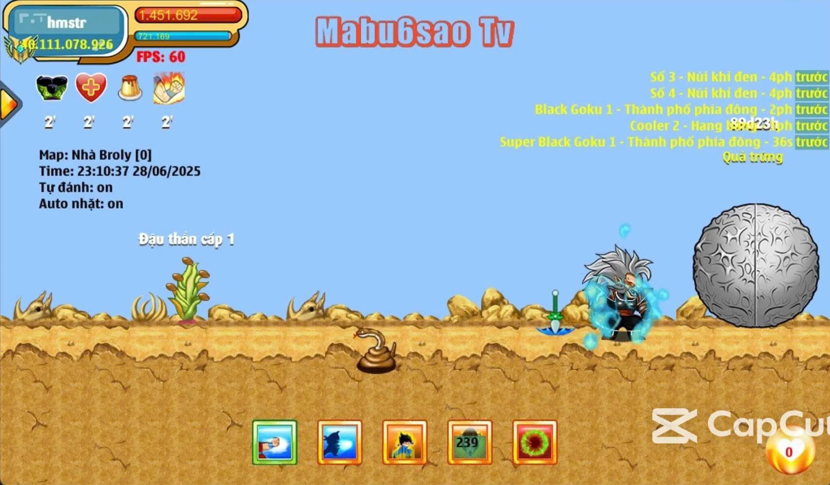 Trứng mabu ở nhà broly