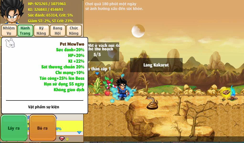 Pet MewTwo - Quà đua top