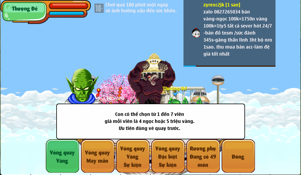 Quay vòng quay thượng đế trên thần điện