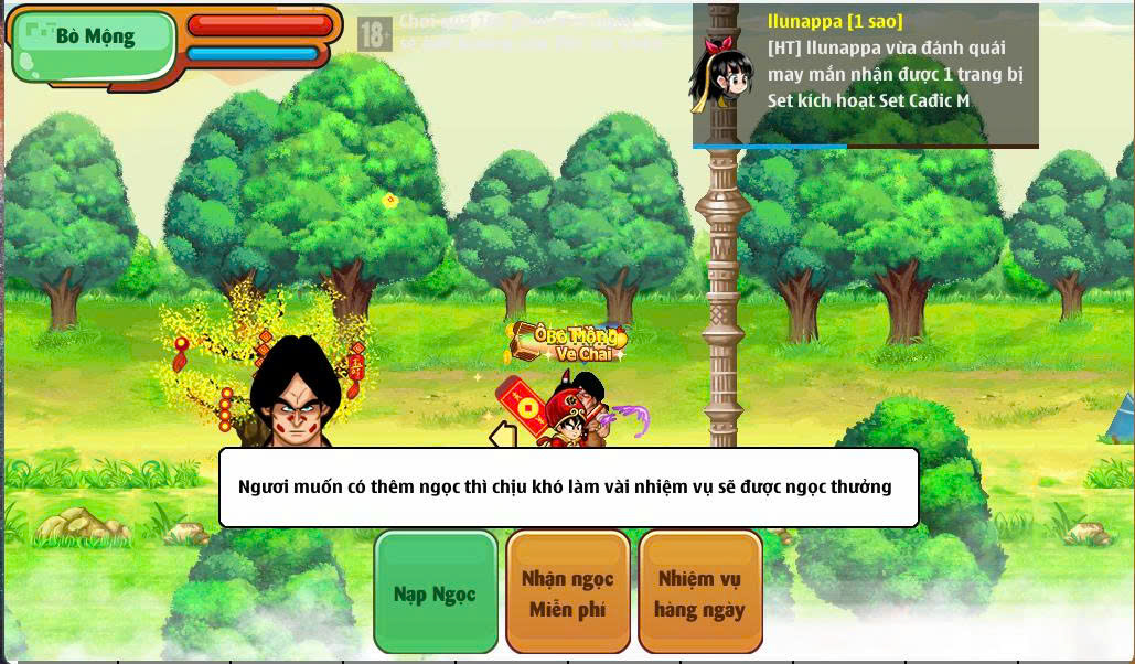 Làm nhiệm vụ bò mộng - Sự kiện gokuday